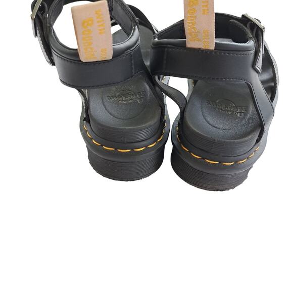 DR. MARTENS  Vegan Blaire Womens 7 Felix Gladiator Sandals in Black Summer Docs! - Picture 7 of 10